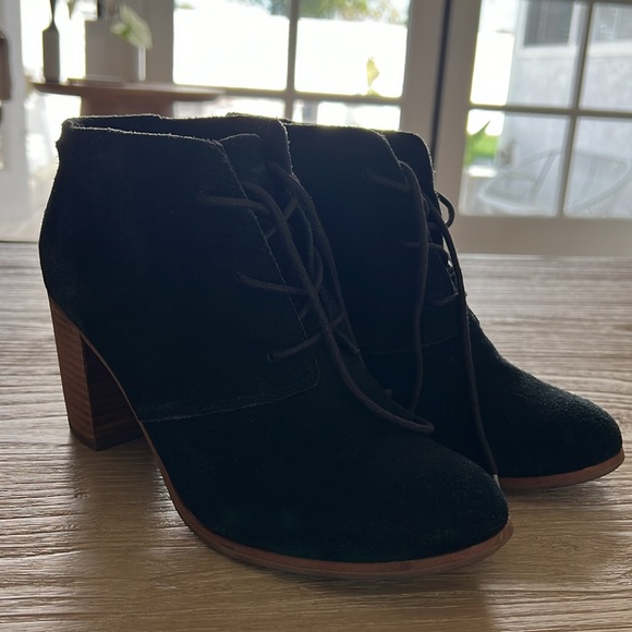 Toms Suede Heeled Bootie - Picture 4 of 4